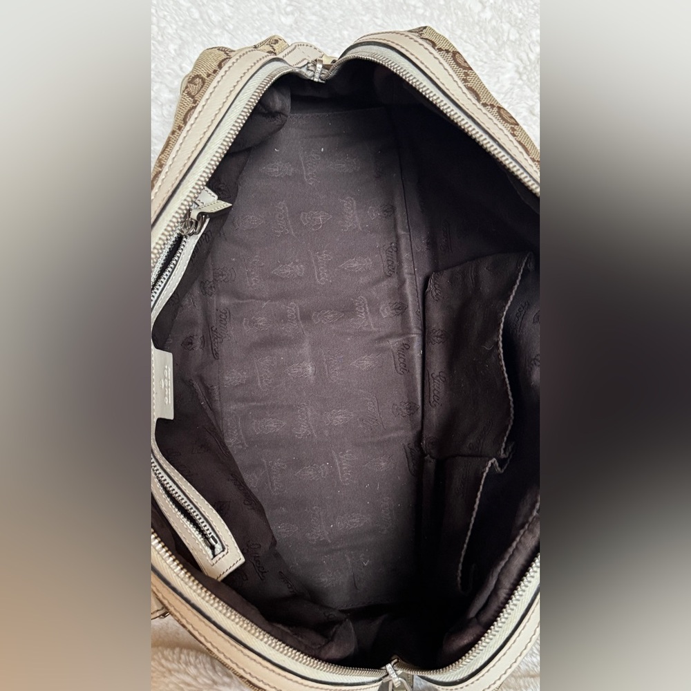 Vintage Gucci Twins Boston GG Canvas Shoulder Bag - Picture 8 of 10
